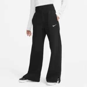 Nike Sportswear Phoenix Fleece Womens High-Waisted Wide-Leg Sweatpants - Black