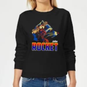 Avengers Rocket Womens Sweatshirt - Black