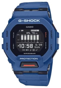 Mens G-Shock GBD-200-2ER Blue G-Squad Multifunction LCD Wristwatch Colour - Black