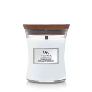 Woodwick Magnolia Birch Scented Candle 275g