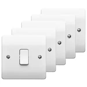 MK 10A Single Light Switch - Pack of 5