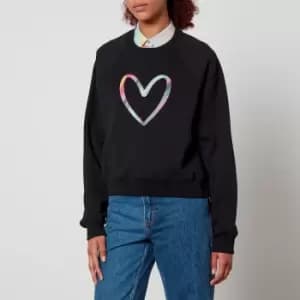 Paul Smith Swirl Heart Fleece-Back Cotton-Jersey Sweatshirt - M