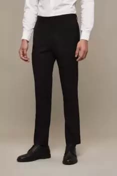 Mens Skinny Fit Black Smart Trousers