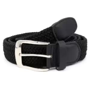 Duke Mens Simon Stretch Braided Belt (2XL) (Black)