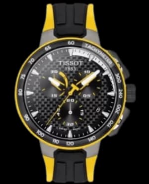 Tissot T-Race Cycling Tour De France 2020 Black Dial Silicone Strap Mens Watch T111.417.37.201.00 T111.417.37.201.00