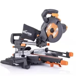 Evolution R210SMS-300+ Sliding Compound Mitre Saw With TCT Multi-Material Cutting Blade (230V)