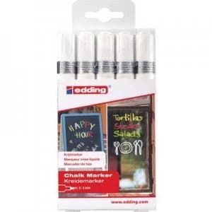 Edding e-4095 4-4095-5049 Chalk White, 2mm, 3mm