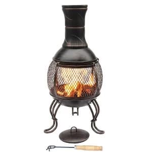 Gardeco Cordoba Steel Chiminea - Bronze