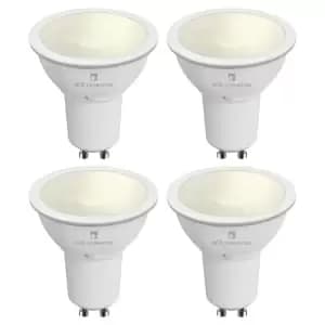 4lite WiZ Connected LED SMART GU10 Light Bulbs - Warm White - Pack of 4