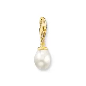 THOMAS SABO Gold Plated Freshwater Pearl Drop Charm