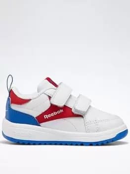 Reebok Weebok Clasp Low Shoes, White/Red, Size 6 Younger, Women