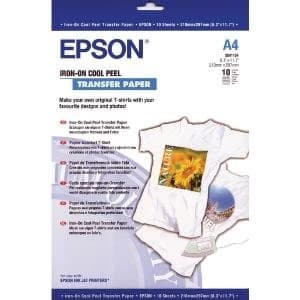Original Epson Iron on Cool Peel T shirt Transfer Kit A4 10sh