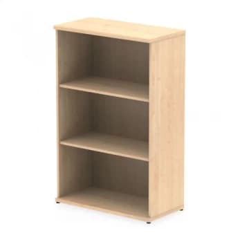 Trexus Office Medium Bookcase 800x400x1200mm 2 Shelves Maple Ref