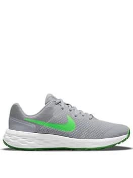 Nike Revolution 6 - Grey/Green, Grey/Green, Size 5