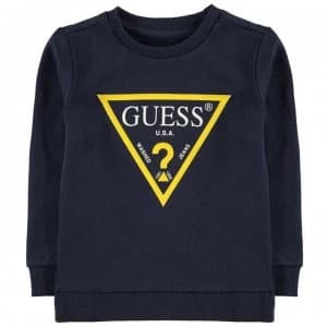 Guess Guess Triangle Logo Sweater - Navy C765