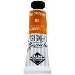 Daler-Rowney 136005663 Designers' Gouache Paint 15ml Yellow Ochre