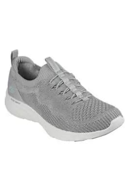 Skechers D'lux Comfort Trainers, Grey, Size 7, Women