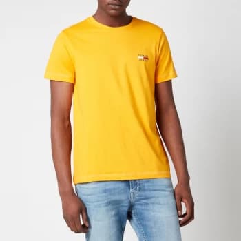 Tommy Jeans Mens Chest Logo T-Shirt - Florida Orange - S