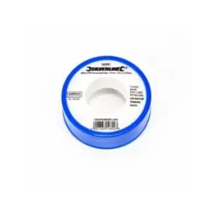 Silverline White PTFE Tape 12mm x 12m - White