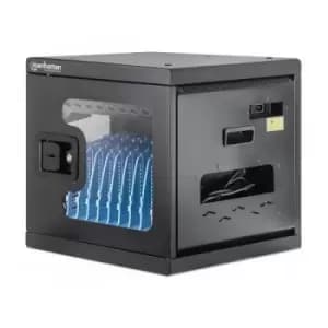 Manhattan Charging Cabinet via AC Adapter (UK) x10 Devices Desktop/Wall Using supplied AC Adapter (power cables) included with device Suitable for iPa