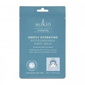 Sukin Hydration Deeply Hydrating Sheet Mask Sachet 200ml (Pack of 8)