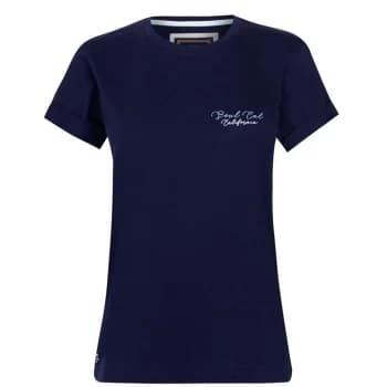 SoulCal Embroidered T Shirt Ladies - Navy