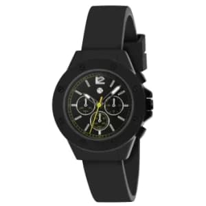 Tikkers Quartz Black Dial Silicone Strap Boys Watch TK0199