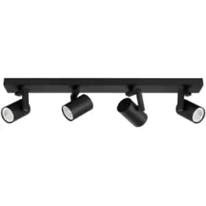 Netlighting Mola Modern 4 Light Ceiling Spotlight Bar, GU10 - ITLSPL-2846-4 Bl