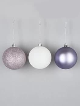 Festive Pack Of 24 Pastel Christmas Tree Baubles
