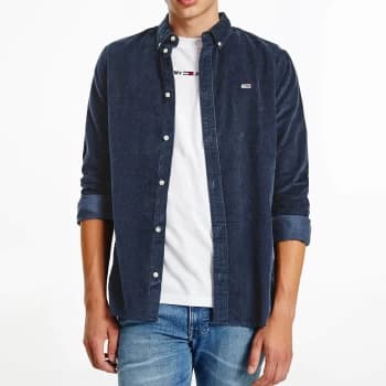 Tommy Jeans Mens Regular Cord Shirt - Twilight Navy - XL