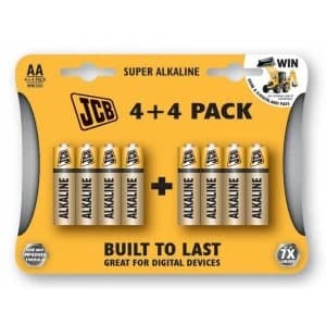 JCB LR6JCBB4 4/ S5333 Jcb AA 4 4 Super Alkaline Batteries