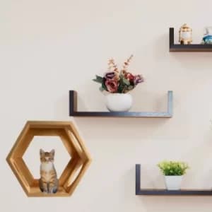 Petek Oyun Raf? Oak Cat Wall Path