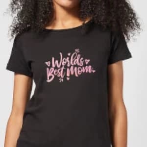 Worlds Best Mom Womens T-Shirt - Black - 3XL - Black