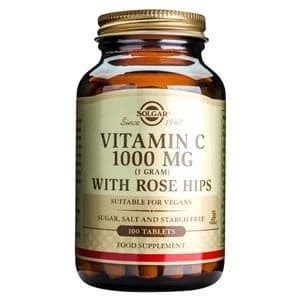 Solgar Vitamin C 1000 mg with Rose Hips Tablets 100 tablets