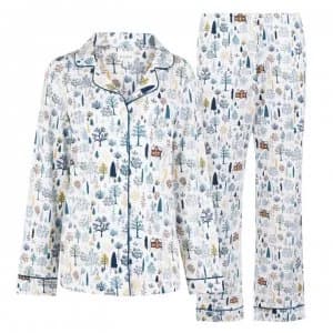 Bedhead Cabin In The Woods Long Sleeve Pyjama Set - Cabin in Woods