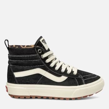Vans Womens Suede Sk8-Hi Mte 1 Trainers - Black/Leopard - UK 4