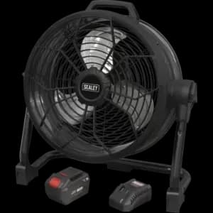 Sealey HVD16C 20v Cordless High Velocity Drum Fan 1 x 6ah Li-ion Charger No Case