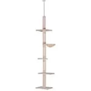 PawHut Cat Tree Beige 340 mm x 400 mm x 2600 mm