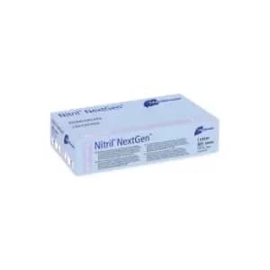 Nitrile NextGen Examination glove in pure Nitrile blue powderfree Medium (7-75), x100