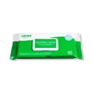 Clinell Universal Wipes Pack of 40