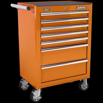 Sealey Rollcab 7 Drawer Ball Bearing Runners Orange