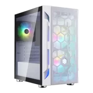 SilverStone FARA H1M-PRO White Tempered Glass Micro-ATX PC Case