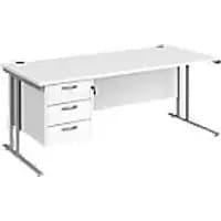 Dams International Desk MC18P3SWH 1,800 x 800 x 725 mm