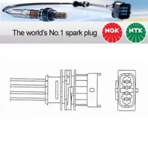 1x NGK Lambda NTK Oxygen 02 Lambda Sensor OZA457-EE11 (94625)
