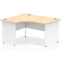 dynamic Ergonomic Desk Impulse ICDLP14MPEWHT Maple/White 1400 mm x 800 mm x 730 mm