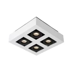 Xirax Modern Ceiling Spotlight - LED Dim to warm - GU10 - 4x5W 2200K/3000K - White