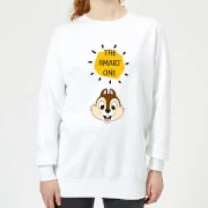 Disney Chip 'N' Dale The Smart One Womens Sweatshirt - White