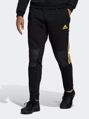 adidas Tiro Winterized Tracksuit Bottoms, Black/Yellow Size XL Men