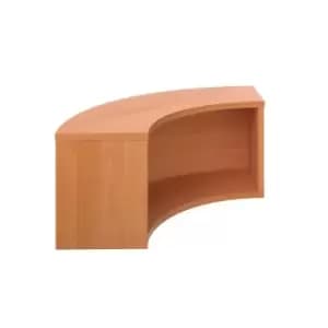 Reception Modular Corner Hutch Unit Beech Version 2