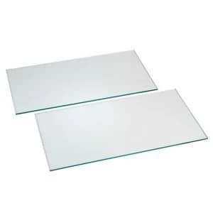 Clear Glass Cupboard Shelf L458mm D280mm